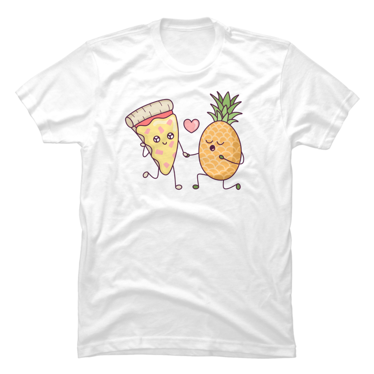 pineapple and pizza shirt